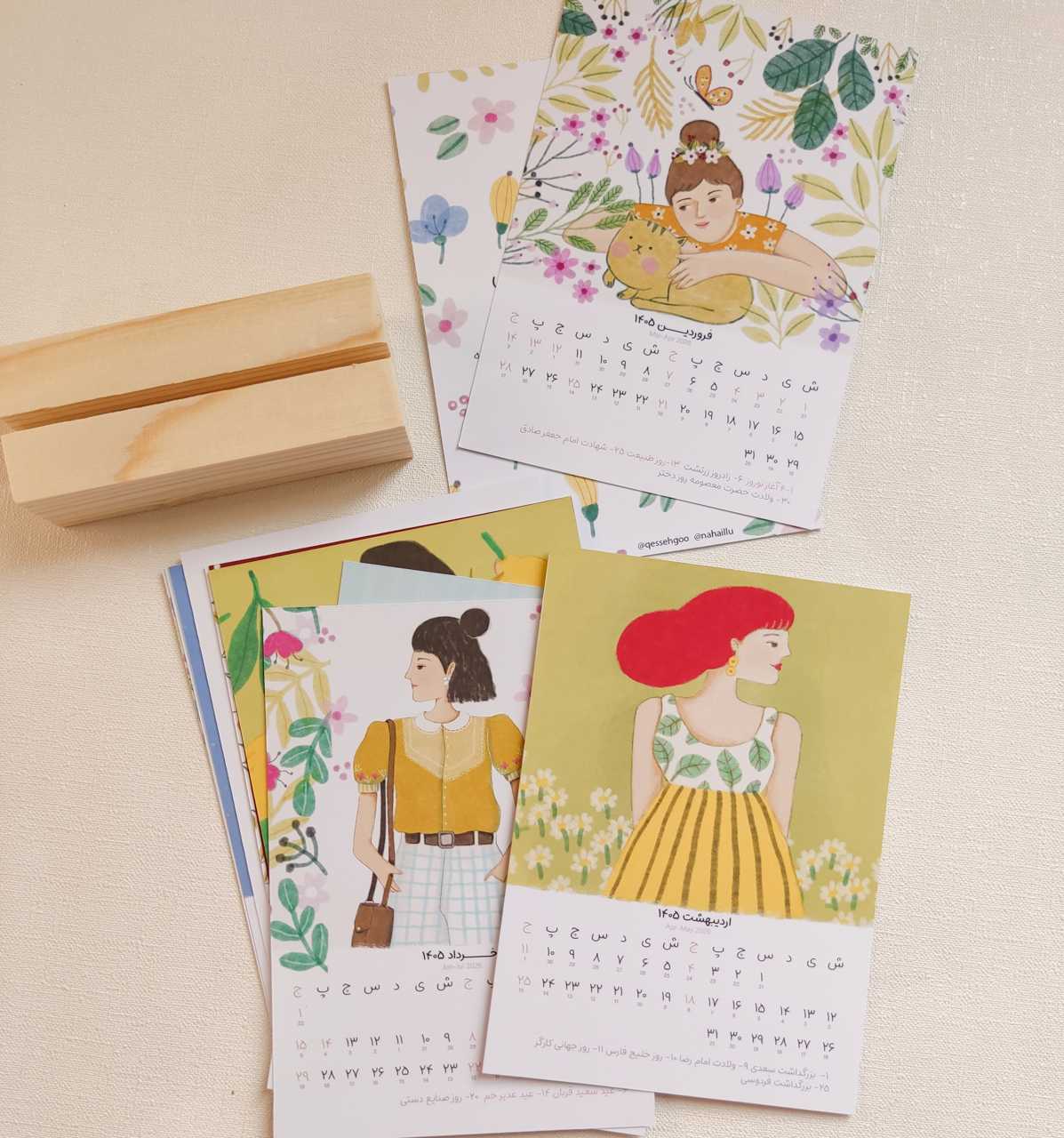  تقویم رومیزی ماهانه 